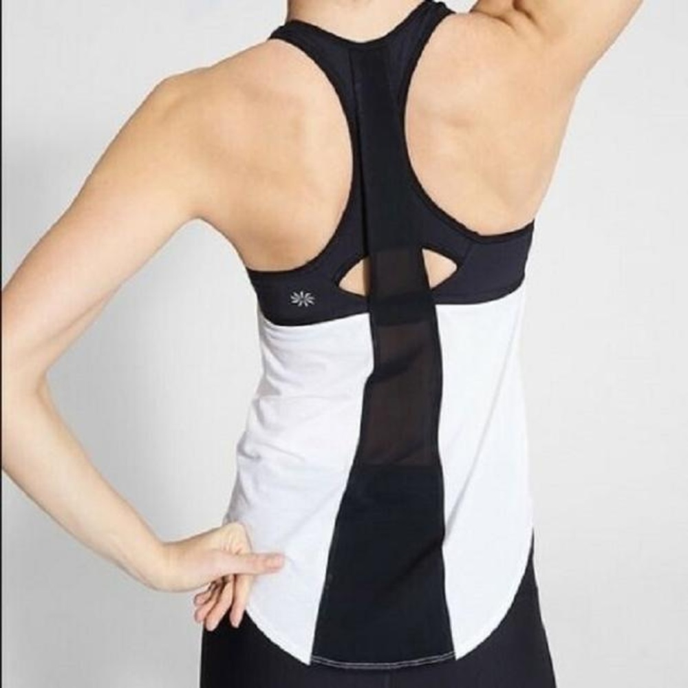 Athleta White Hullabraloo Support Activewear Top